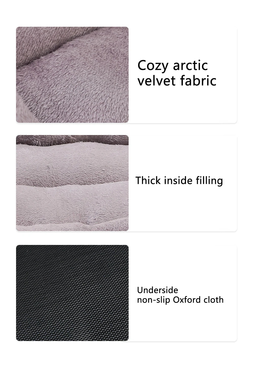 Soft Square Dog Bed & Pet Sofa | Washable Winter Warm Cushion